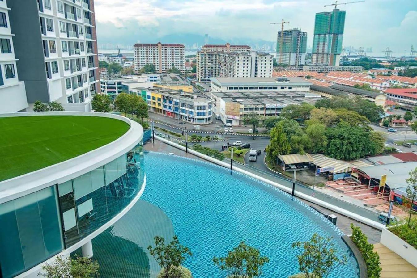 Blue Aesthetic Luxury Seaview 3 Min Drive Sunway Leilighet Butterworth Eksteriør bilde
